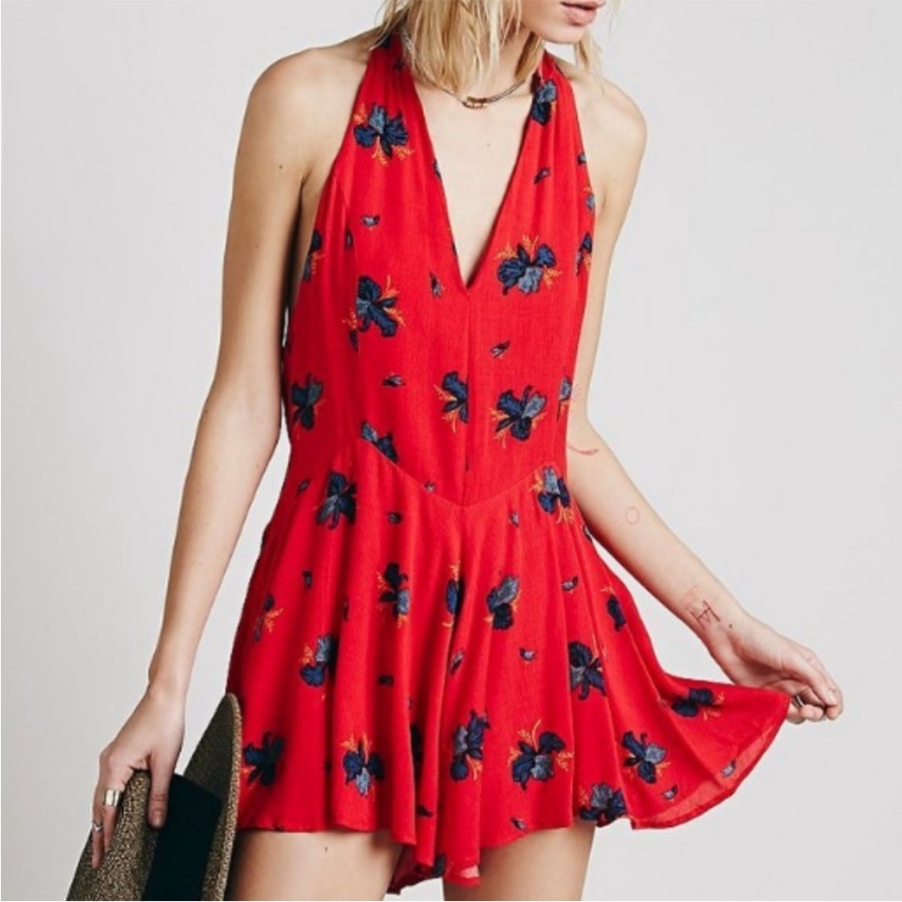 Free People Floral Romper